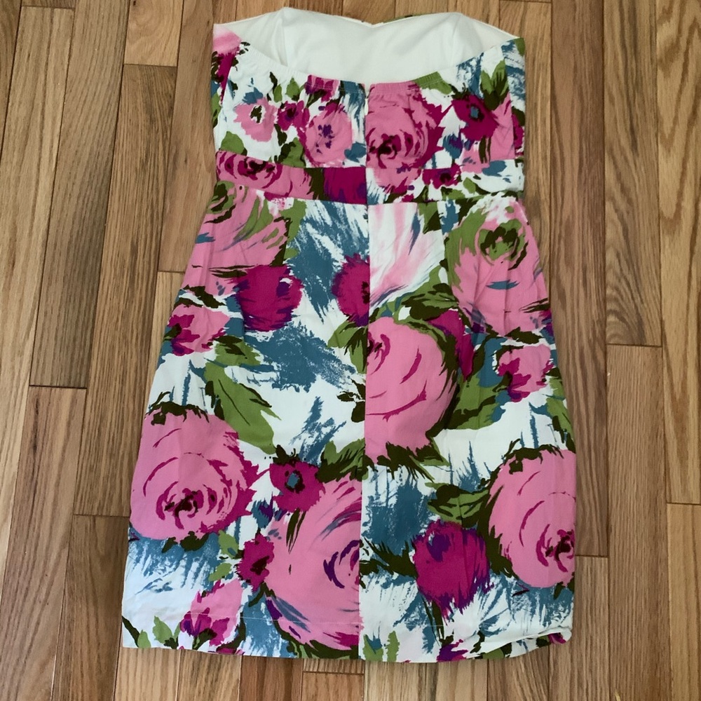 Forever 21 Strapless Floral Dress